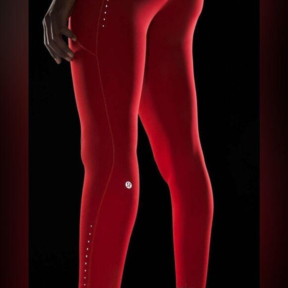 Lululemon Fast and Free High-Rise Tight 25” Pockets *Updated Dark Red- Size 2 - Picture 2 of 12